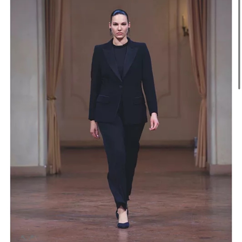 Marina Rinaldi Black Wide-Leg Pants​​